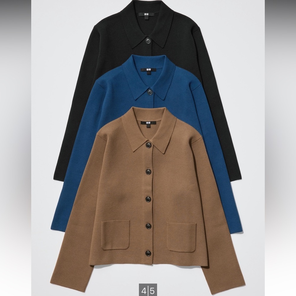 Uniqlo set MILANO BLUE JACKET AND PANT NWT TOP & BOTTOM both in size med